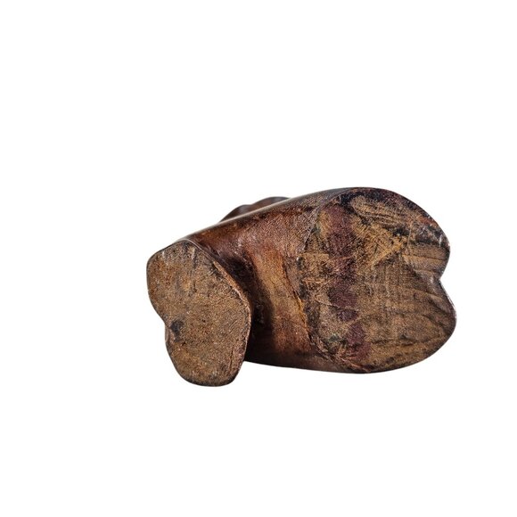 Hand-Carved Abstract Wooden Sculpture Of Woman Figure - Picture 3 of 10